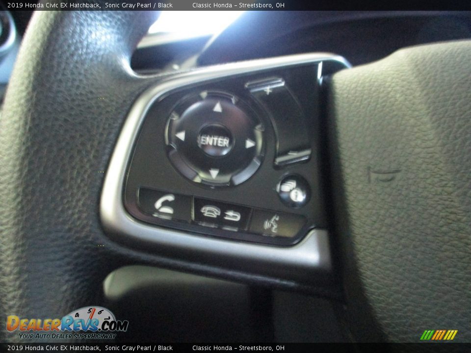 2019 Honda Civic EX Hatchback Sonic Gray Pearl / Black Photo #32