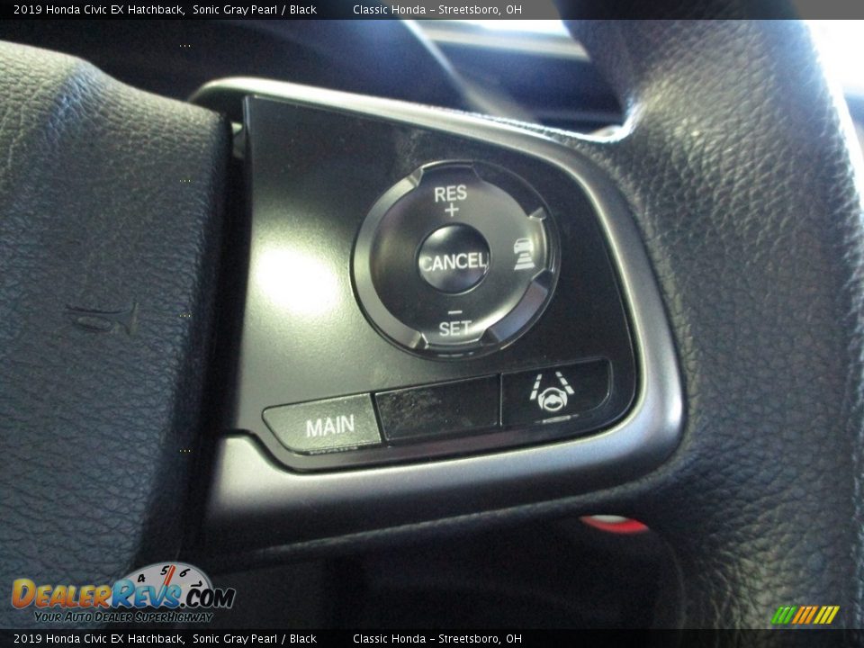 2019 Honda Civic EX Hatchback Sonic Gray Pearl / Black Photo #33