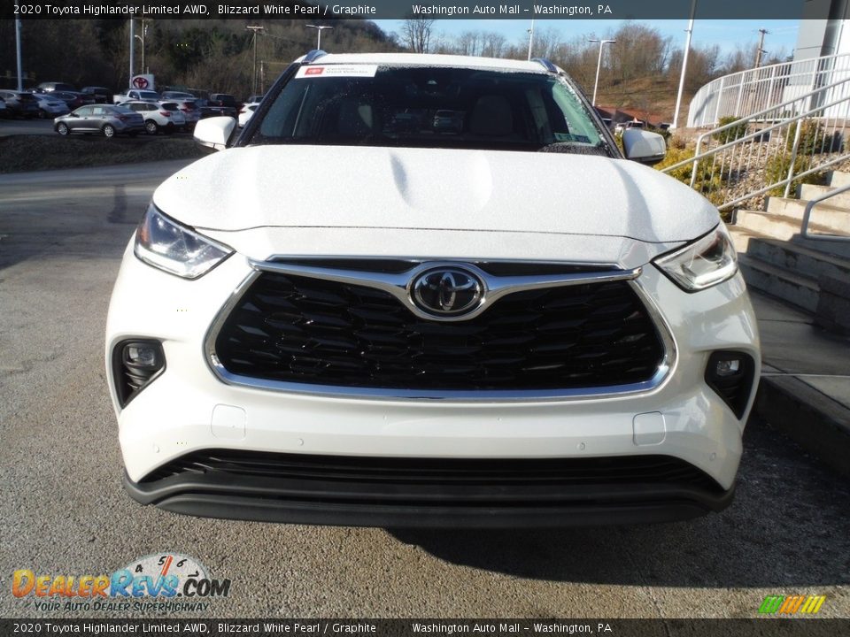 2020 Toyota Highlander Limited AWD Blizzard White Pearl / Graphite Photo #14