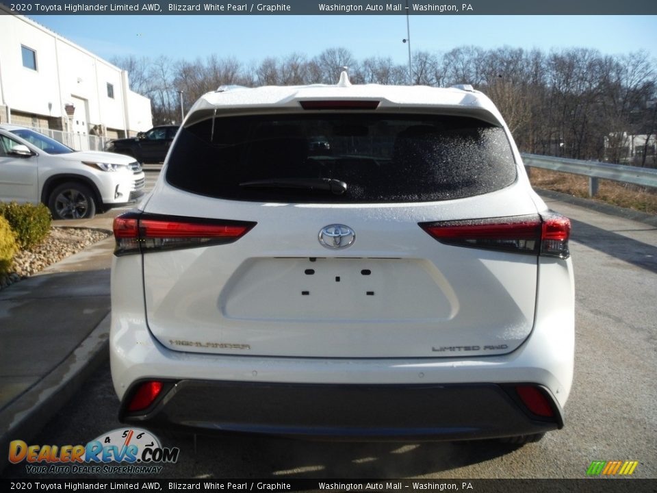 2020 Toyota Highlander Limited AWD Blizzard White Pearl / Graphite Photo #18