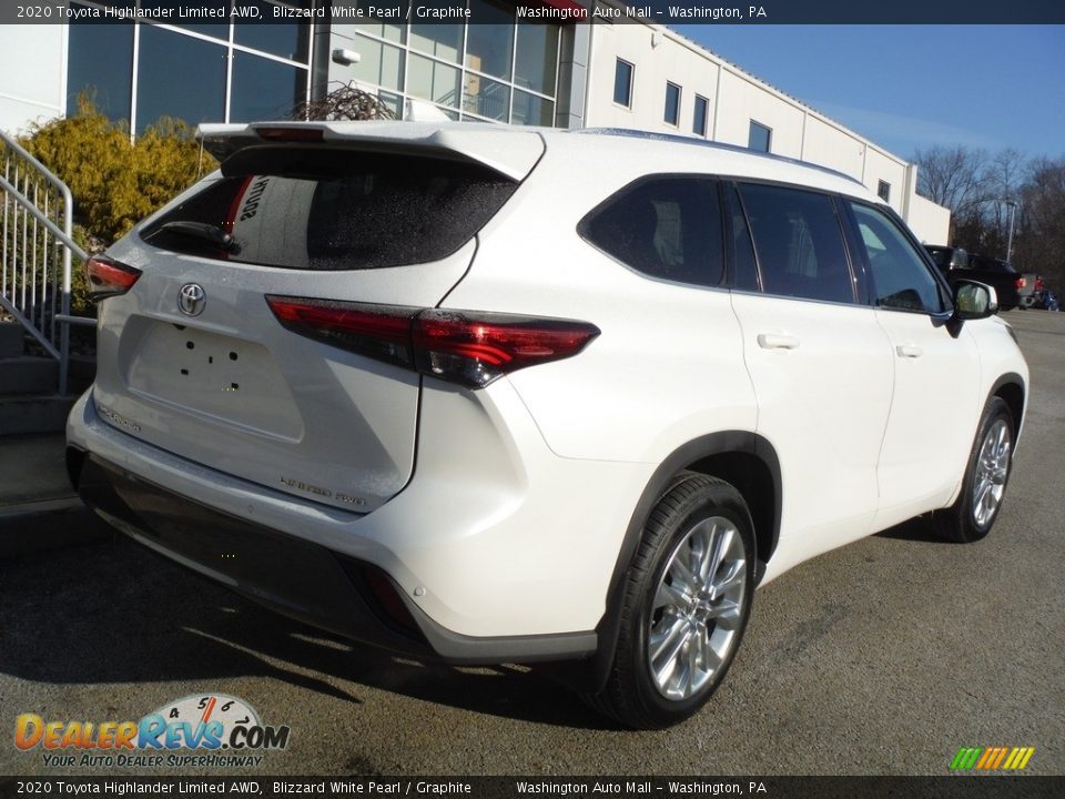 2020 Toyota Highlander Limited AWD Blizzard White Pearl / Graphite Photo #19