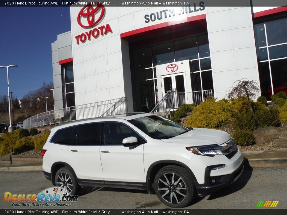 2020 Honda Pilot Touring AWD Platinum White Pearl / Gray Photo #2