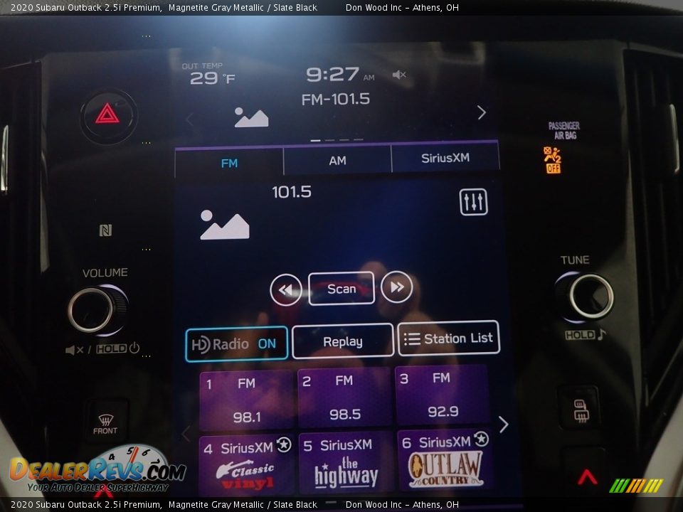 2020 Subaru Outback 2.5i Premium Magnetite Gray Metallic / Slate Black Photo #28