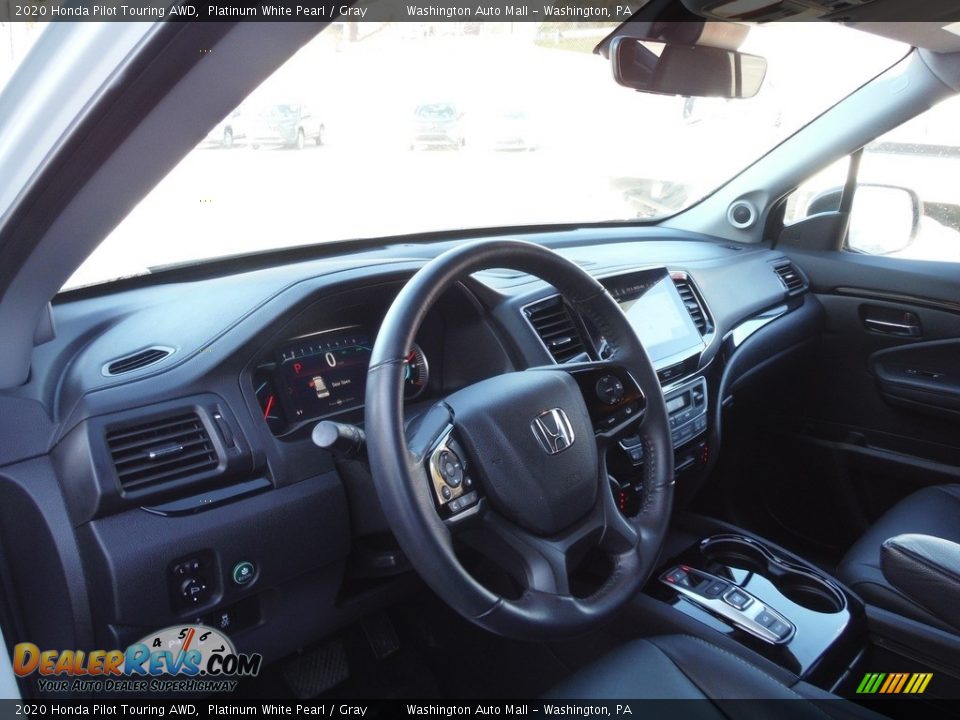 2020 Honda Pilot Touring AWD Platinum White Pearl / Gray Photo #25