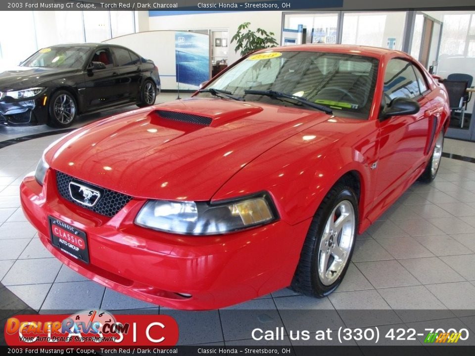 2003 Ford Mustang GT Coupe Torch Red / Dark Charcoal Photo #1