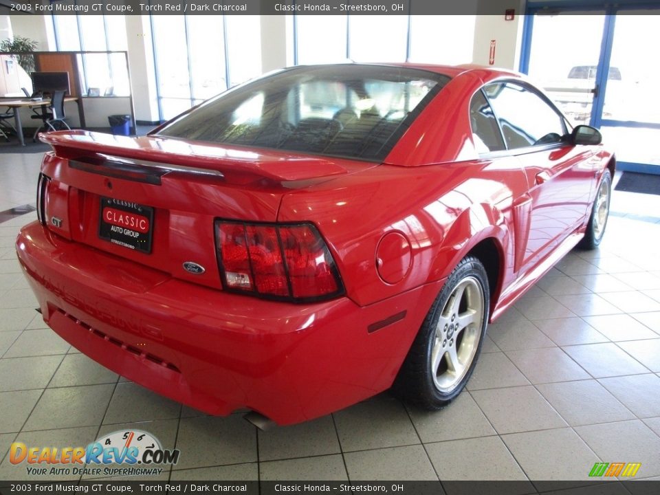 2003 Ford Mustang GT Coupe Torch Red / Dark Charcoal Photo #8