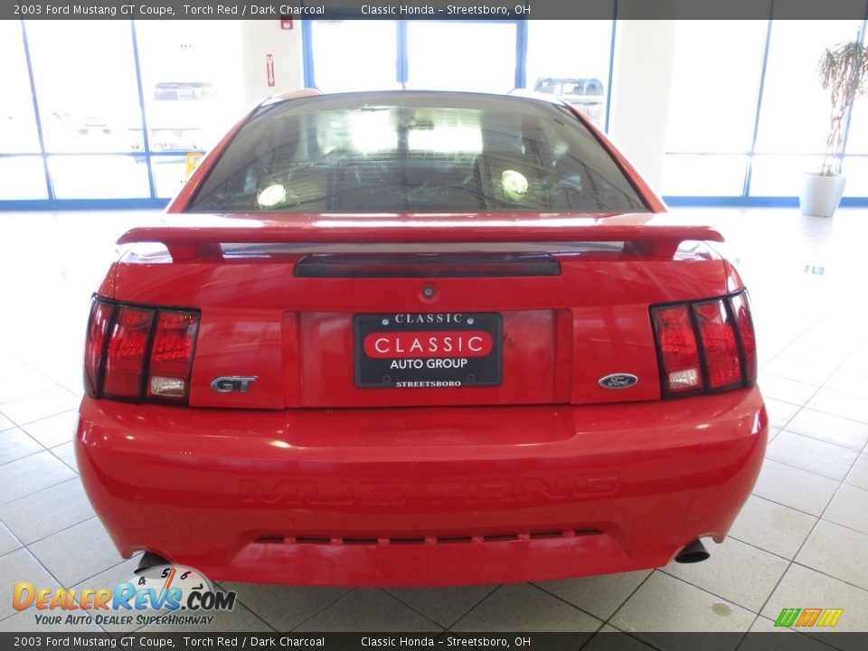 2003 Ford Mustang GT Coupe Torch Red / Dark Charcoal Photo #9