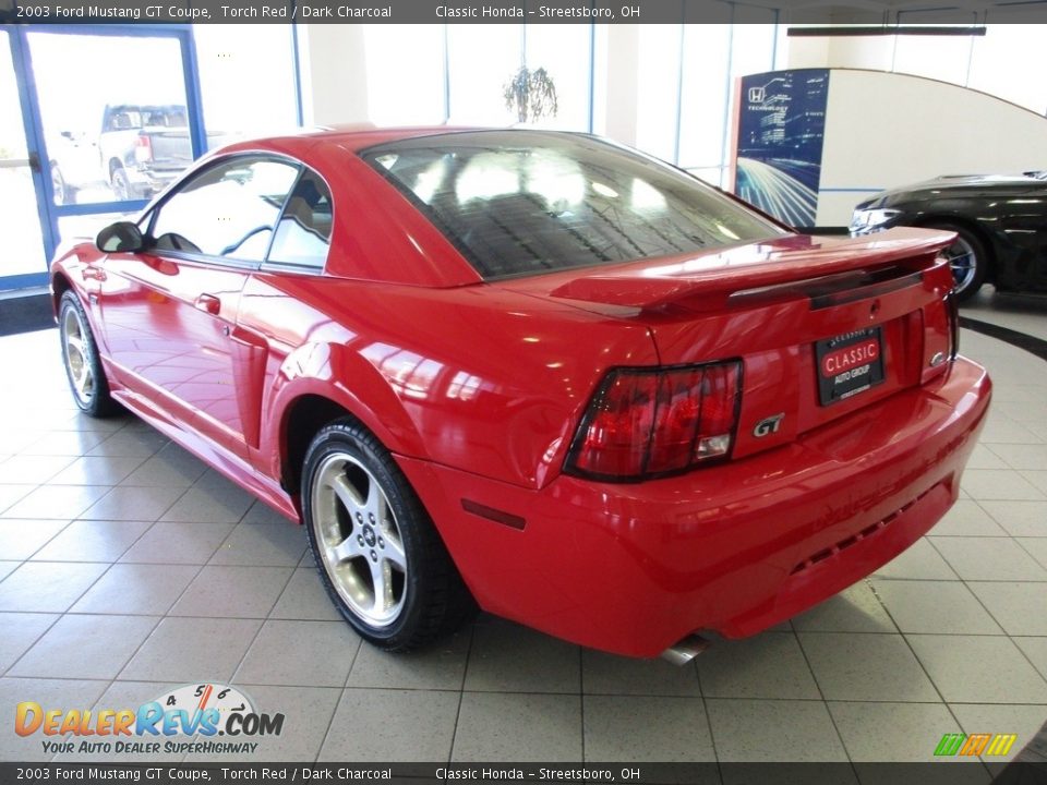 2003 Ford Mustang GT Coupe Torch Red / Dark Charcoal Photo #10