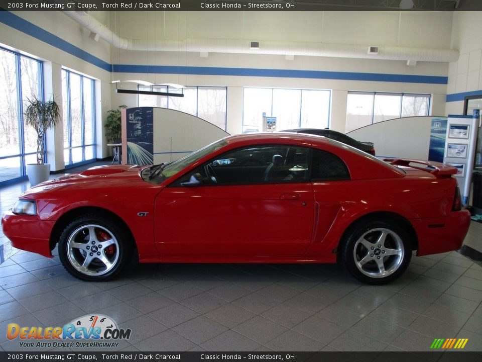 2003 Ford Mustang GT Coupe Torch Red / Dark Charcoal Photo #11