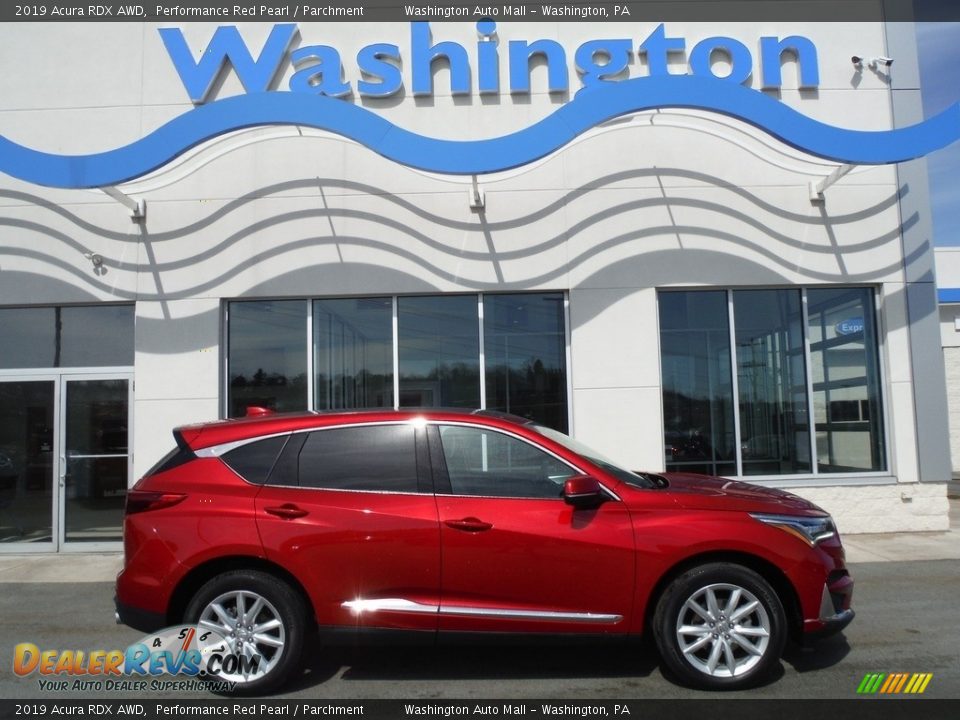 2019 Acura RDX AWD Performance Red Pearl / Parchment Photo #2