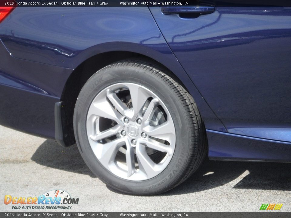 2019 Honda Accord LX Sedan Obsidian Blue Pearl / Gray Photo #3