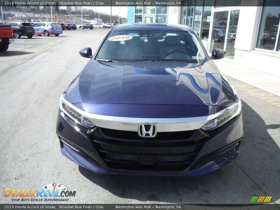 2019 Honda Accord LX Sedan Obsidian Blue Pearl / Gray Photo #4