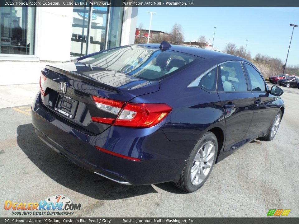 2019 Honda Accord LX Sedan Obsidian Blue Pearl / Gray Photo #9