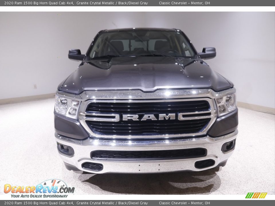 2020 Ram 1500 Big Horn Quad Cab 4x4 Granite Crystal Metallic / Black/Diesel Gray Photo #2