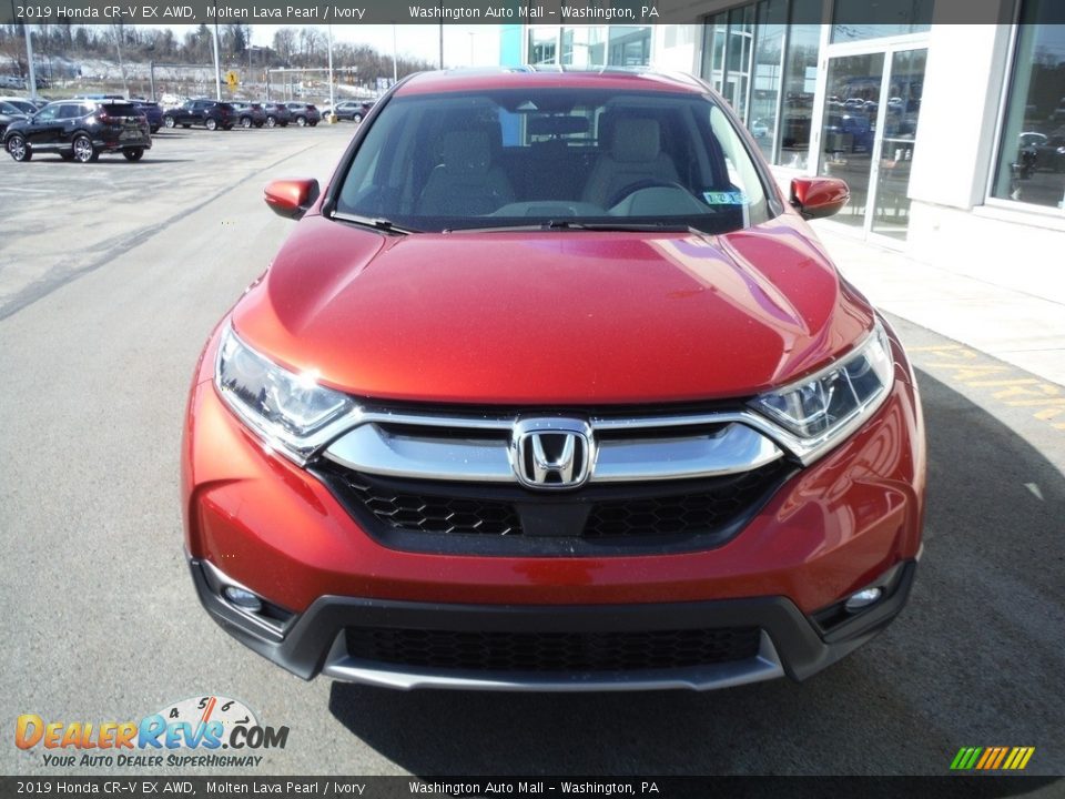 2019 Honda CR-V EX AWD Molten Lava Pearl / Ivory Photo #5