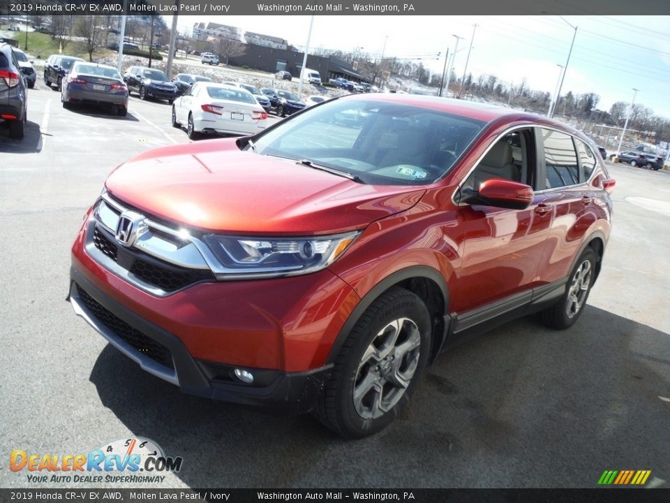 2019 Honda CR-V EX AWD Molten Lava Pearl / Ivory Photo #6