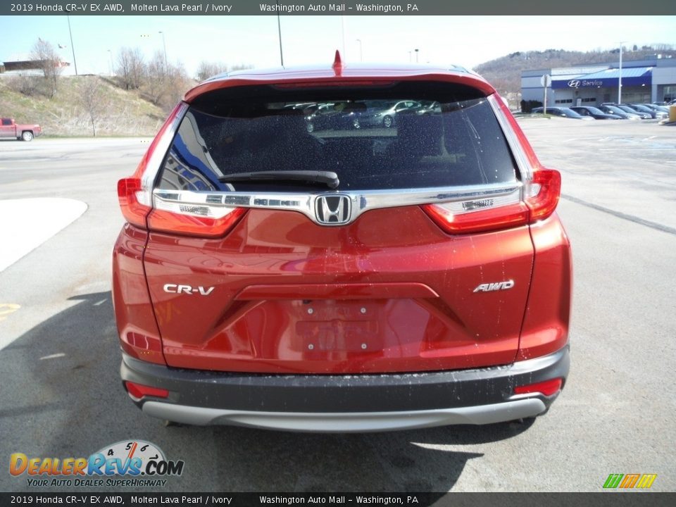 2019 Honda CR-V EX AWD Molten Lava Pearl / Ivory Photo #9