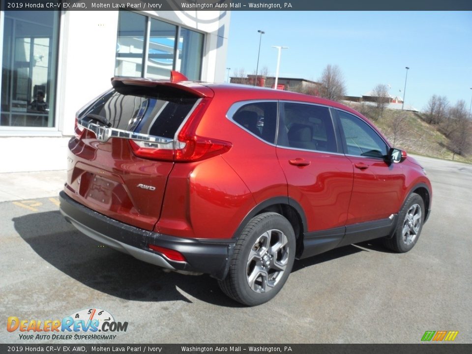 2019 Honda CR-V EX AWD Molten Lava Pearl / Ivory Photo #10