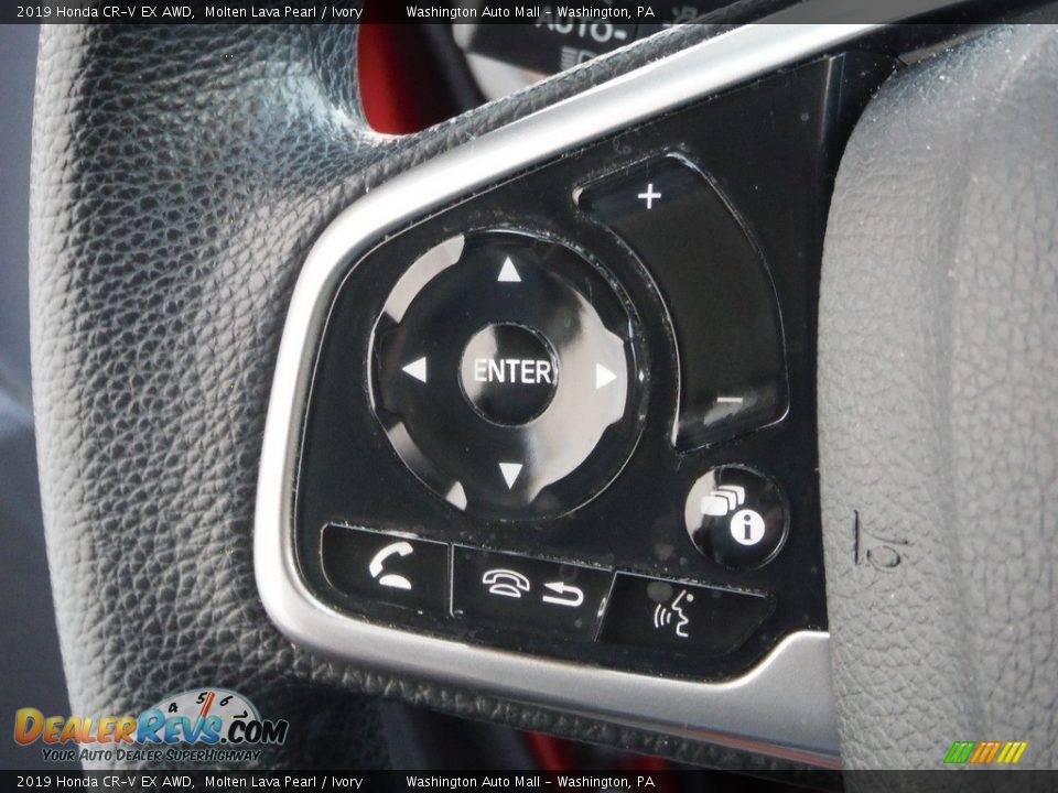 2019 Honda CR-V EX AWD Molten Lava Pearl / Ivory Photo #25