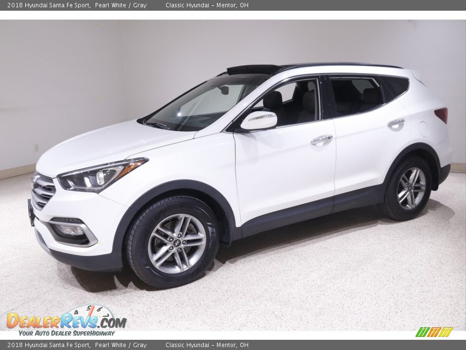 2018 Hyundai Santa Fe Sport Pearl White / Gray Photo #3