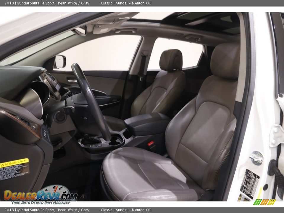 2018 Hyundai Santa Fe Sport Pearl White / Gray Photo #5