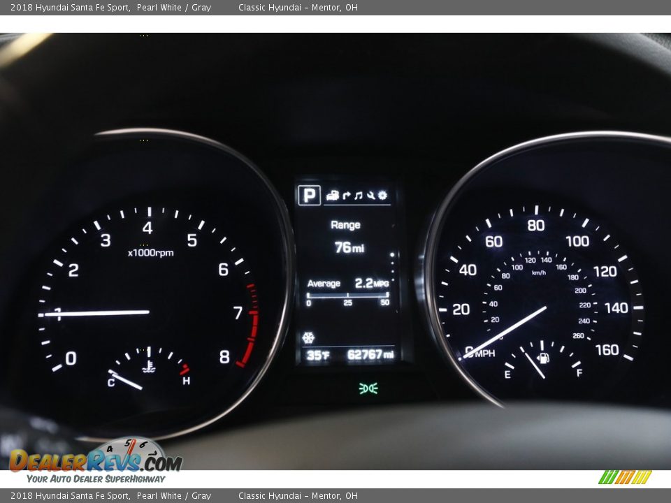 2018 Hyundai Santa Fe Sport Pearl White / Gray Photo #8