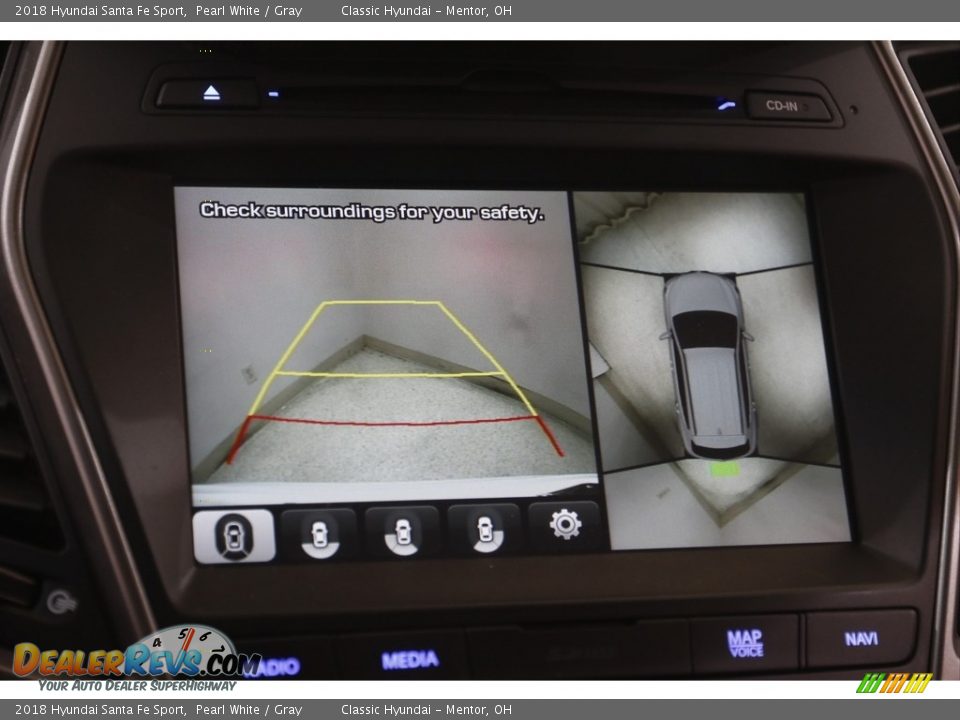 2018 Hyundai Santa Fe Sport Pearl White / Gray Photo #14