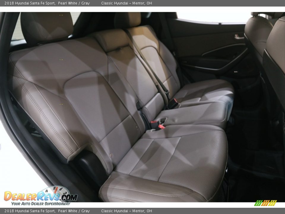 2018 Hyundai Santa Fe Sport Pearl White / Gray Photo #18