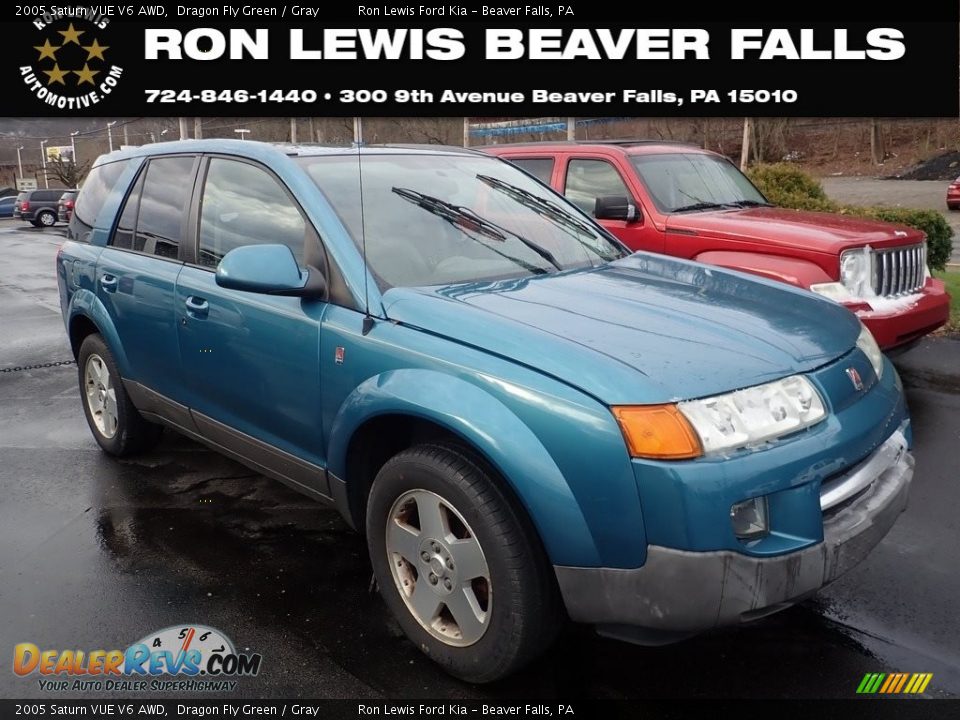 2005 Saturn VUE V6 AWD Dragon Fly Green / Gray Photo #1