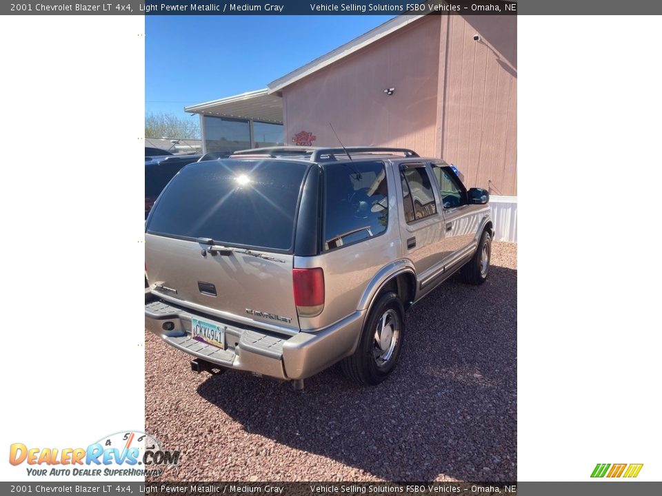 2001 Chevrolet Blazer LT 4x4 Light Pewter Metallic / Medium Gray Photo #7