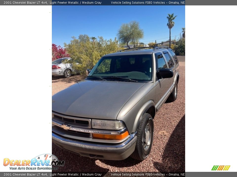 2001 Chevrolet Blazer LT 4x4 Light Pewter Metallic / Medium Gray Photo #8