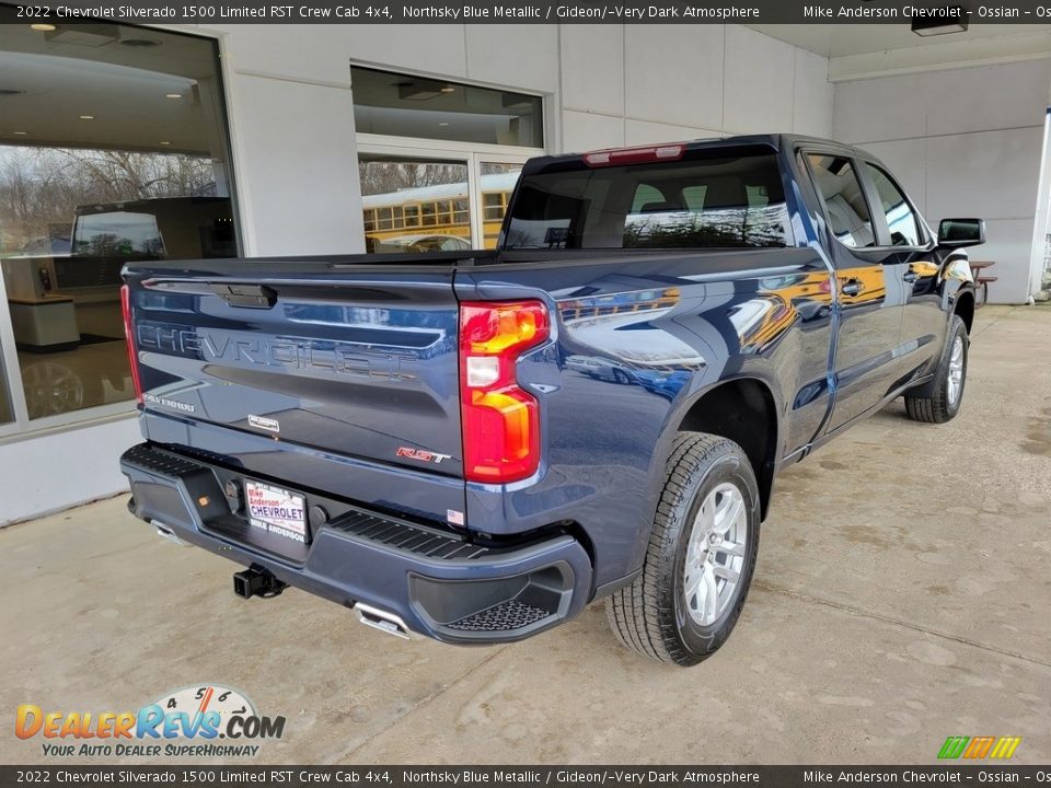 2022 Chevrolet Silverado 1500 Limited RST Crew Cab 4x4 Northsky Blue Metallic / Gideon/­Very Dark Atmosphere Photo #4