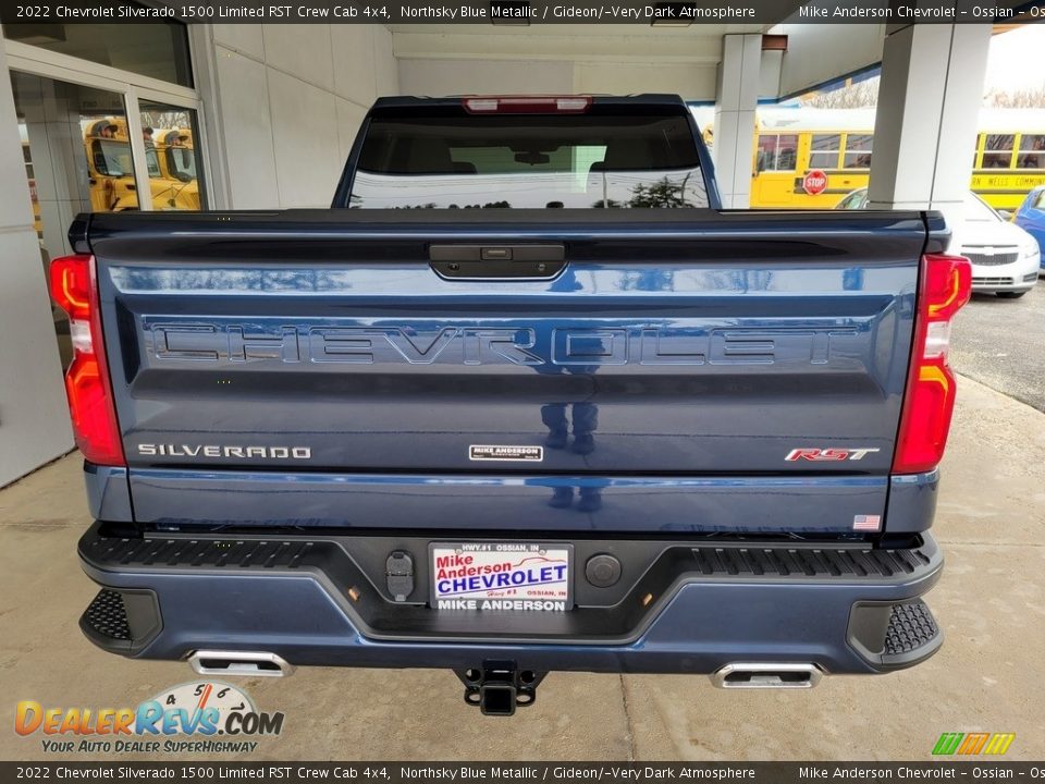 2022 Chevrolet Silverado 1500 Limited RST Crew Cab 4x4 Northsky Blue Metallic / Gideon/­Very Dark Atmosphere Photo #5