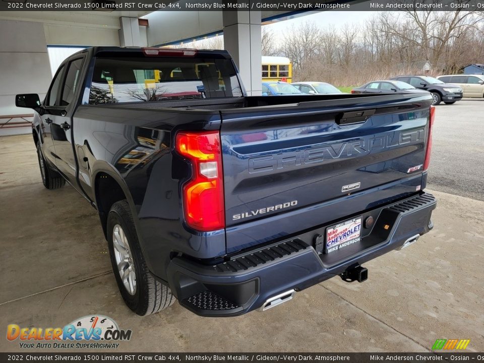 2022 Chevrolet Silverado 1500 Limited RST Crew Cab 4x4 Northsky Blue Metallic / Gideon/­Very Dark Atmosphere Photo #7