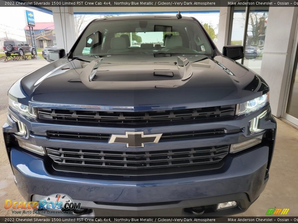 2022 Chevrolet Silverado 1500 Limited RST Crew Cab 4x4 Northsky Blue Metallic / Gideon/­Very Dark Atmosphere Photo #9