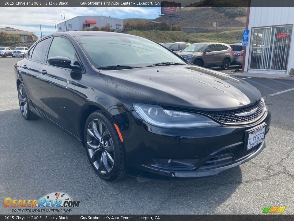 2015 Chrysler 200 S Black / Black Photo #1