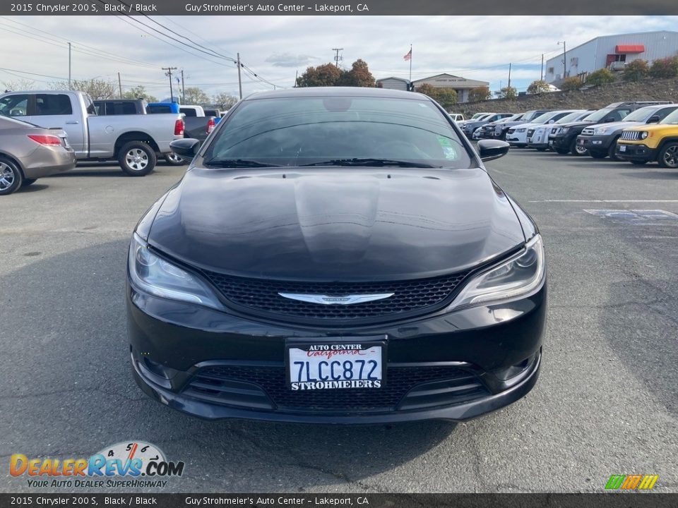 2015 Chrysler 200 S Black / Black Photo #2