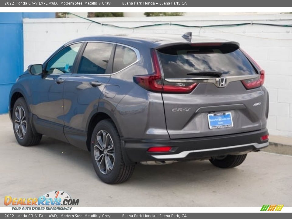 2022 Honda CR-V EX-L AWD Modern Steel Metallic / Gray Photo #2