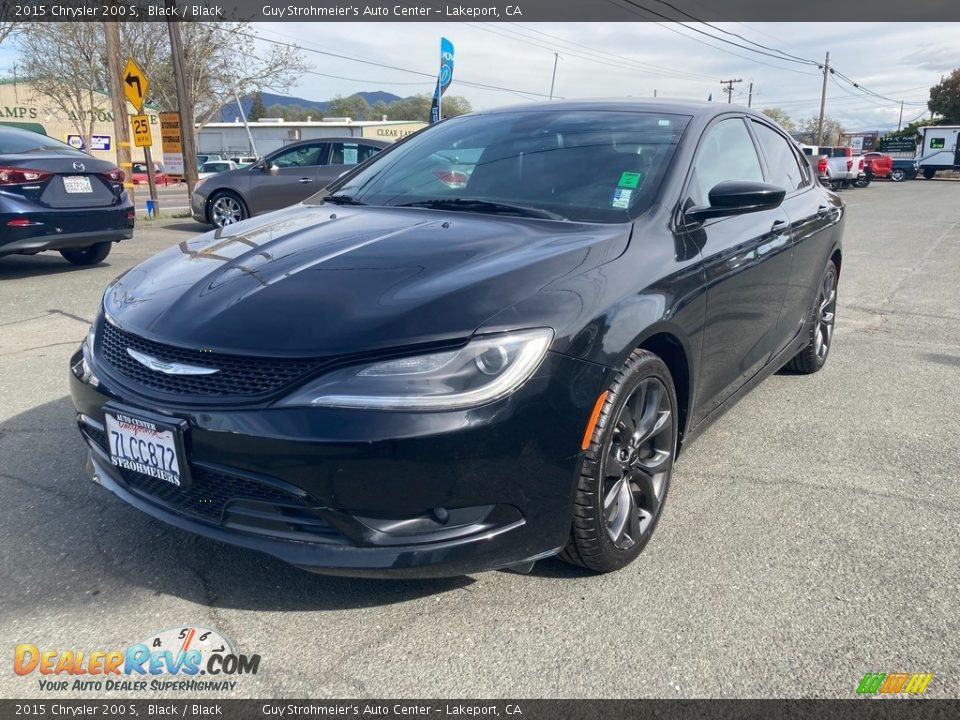 2015 Chrysler 200 S Black / Black Photo #3