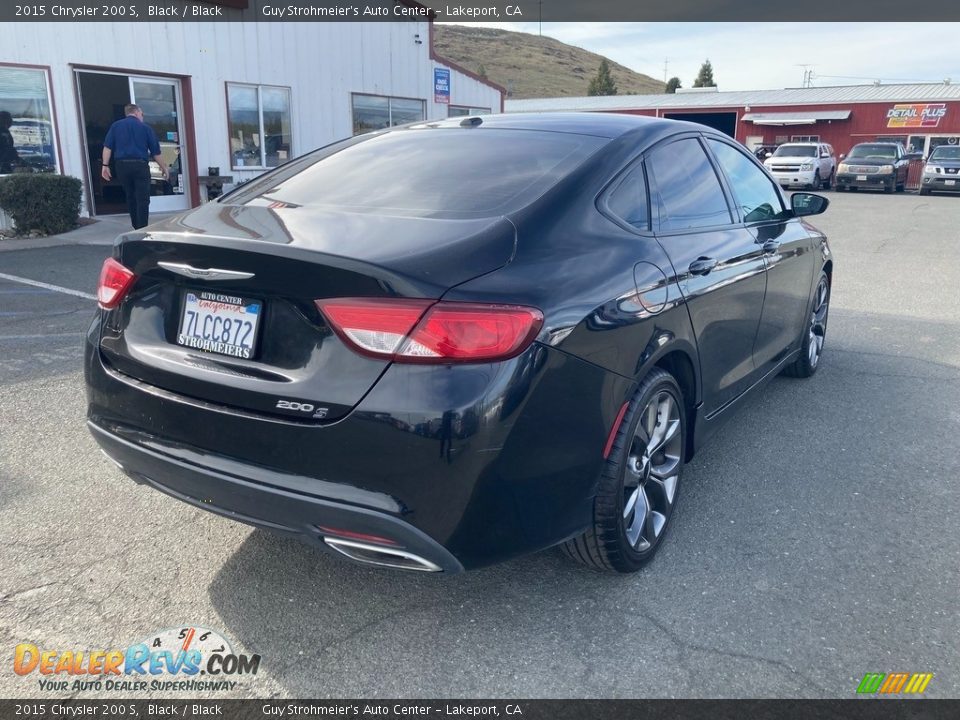 2015 Chrysler 200 S Black / Black Photo #6