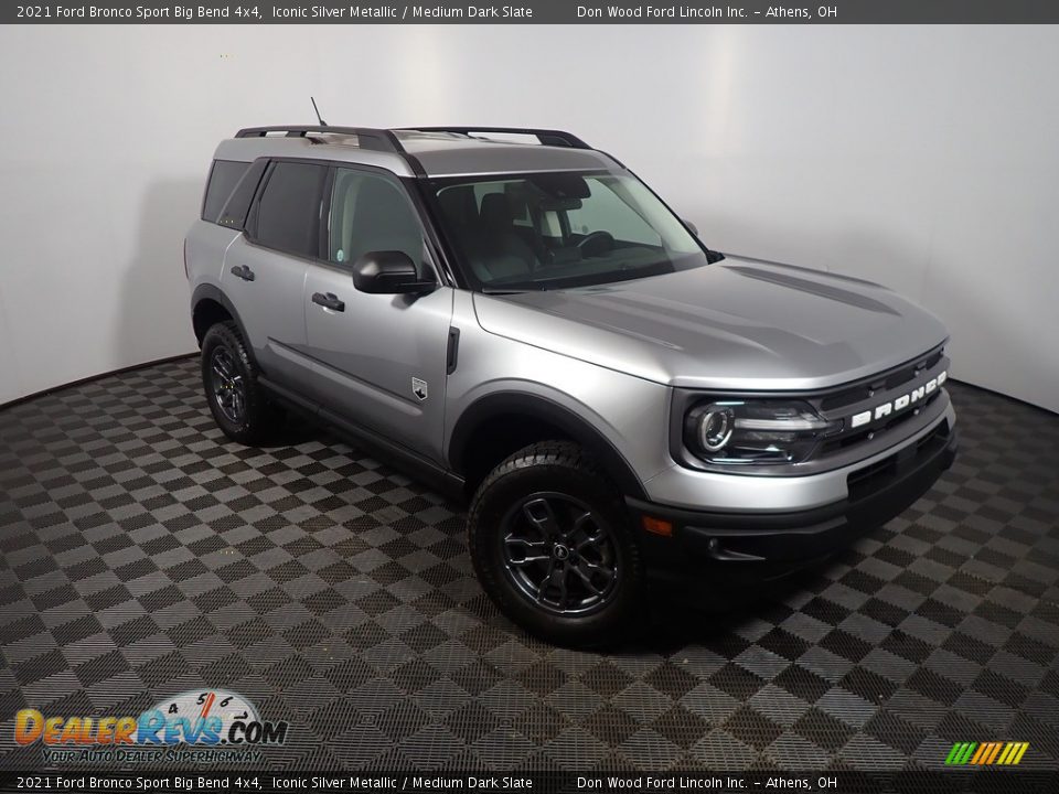 Iconic Silver Metallic 2021 Ford Bronco Sport Big Bend 4x4 Photo #4