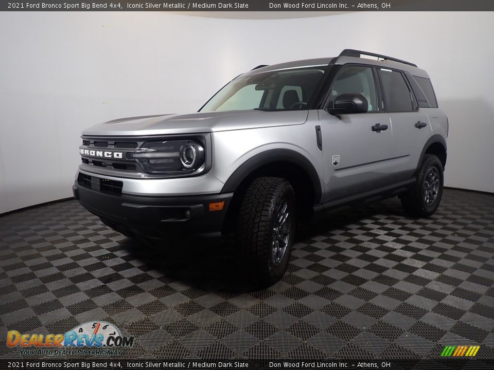 2021 Ford Bronco Sport Big Bend 4x4 Iconic Silver Metallic / Medium Dark Slate Photo #9