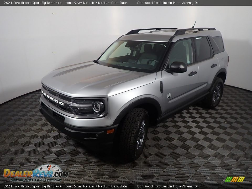 2021 Ford Bronco Sport Big Bend 4x4 Iconic Silver Metallic / Medium Dark Slate Photo #10
