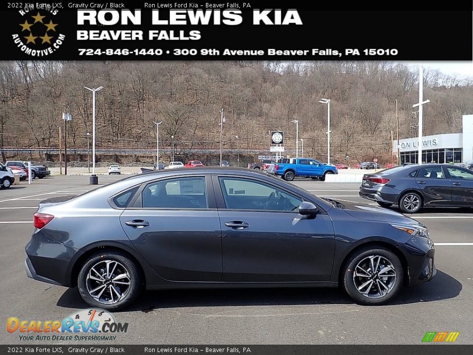 2022 Kia Forte LXS Gravity Gray / Black Photo #1