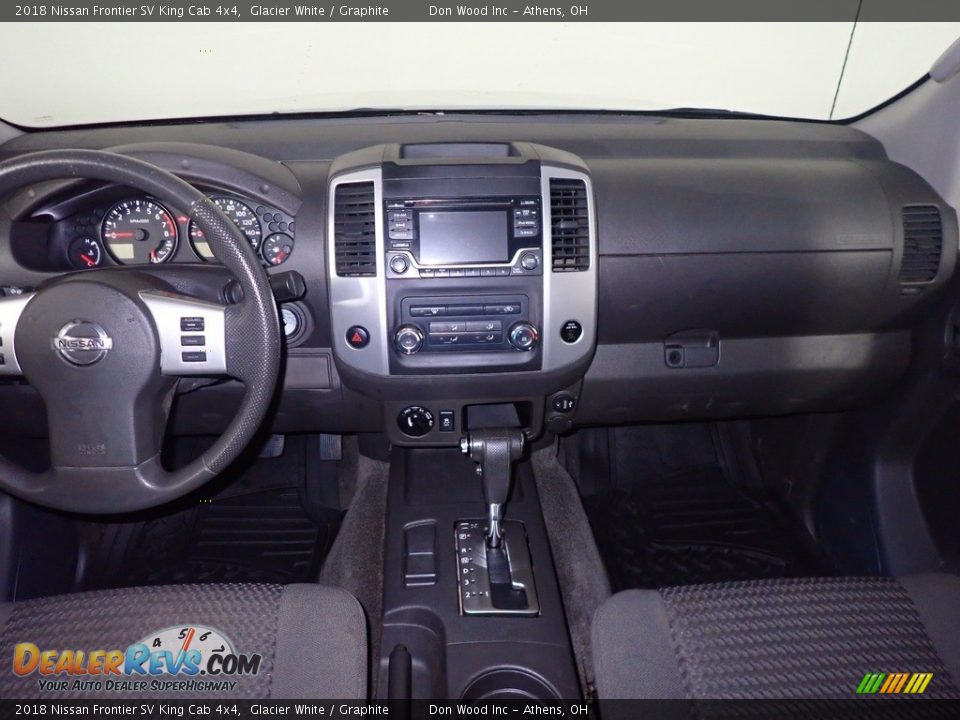2018 Nissan Frontier SV King Cab 4x4 Glacier White / Graphite Photo #24