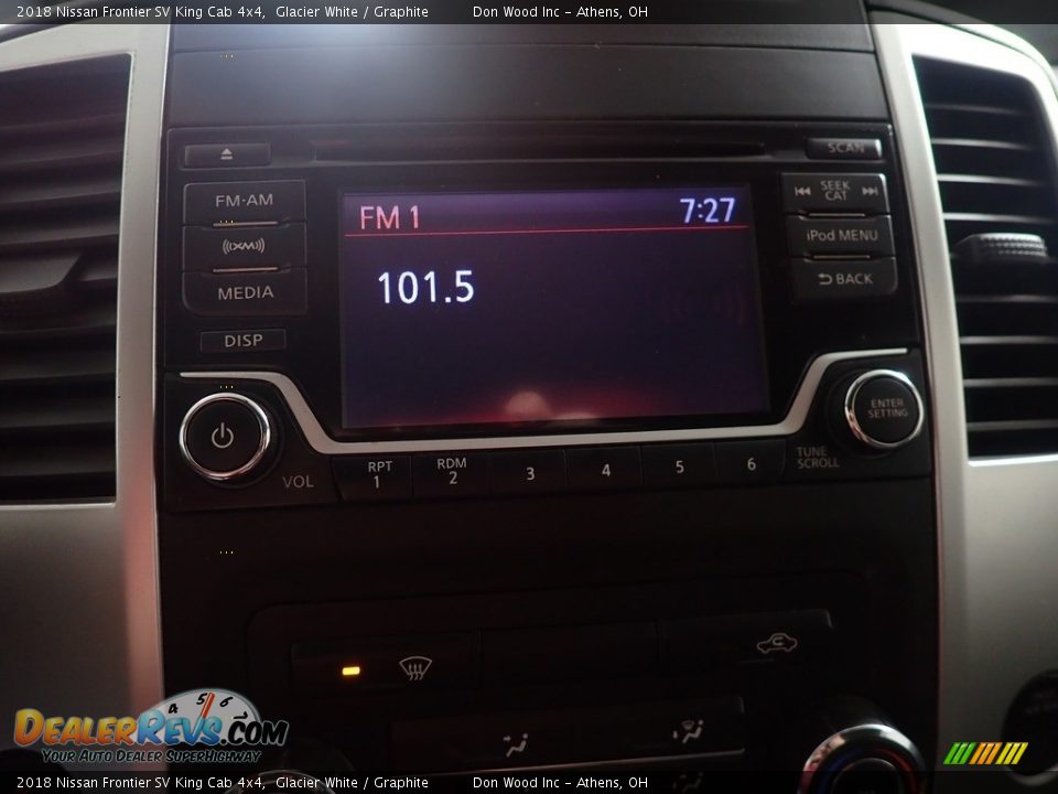 2018 Nissan Frontier SV King Cab 4x4 Glacier White / Graphite Photo #25
