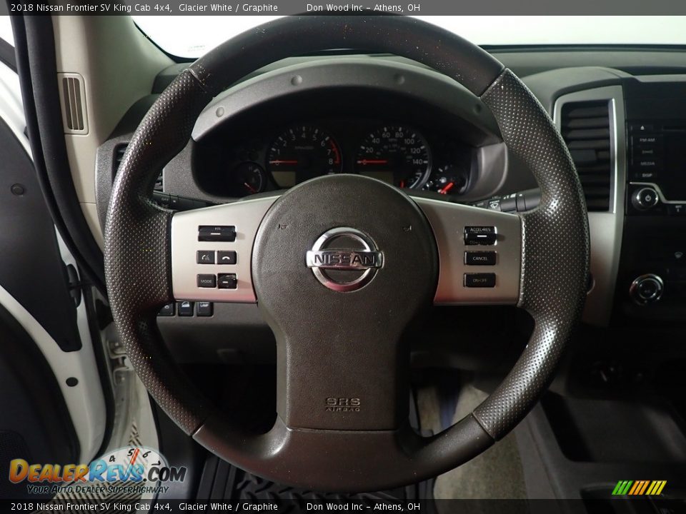 2018 Nissan Frontier SV King Cab 4x4 Glacier White / Graphite Photo #26