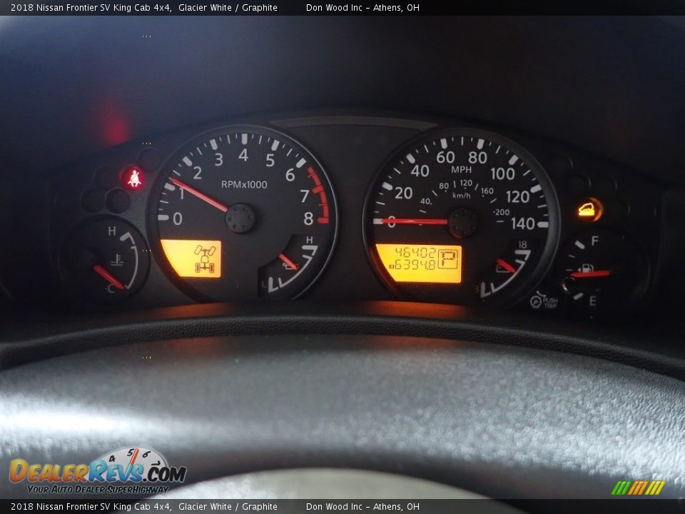 2018 Nissan Frontier SV King Cab 4x4 Glacier White / Graphite Photo #27