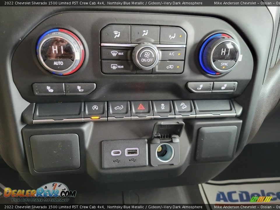 2022 Chevrolet Silverado 1500 Limited RST Crew Cab 4x4 Northsky Blue Metallic / Gideon/­Very Dark Atmosphere Photo #33