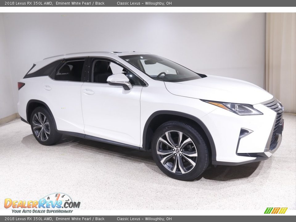 2018 Lexus RX 350L AWD Eminent White Pearl / Black Photo #1